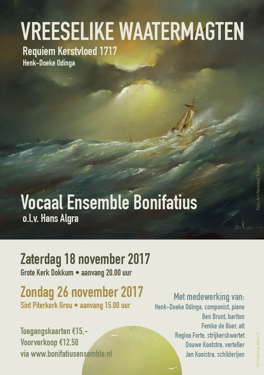 Flyer Bonifatius Ensemble - Kerstvloed 1717